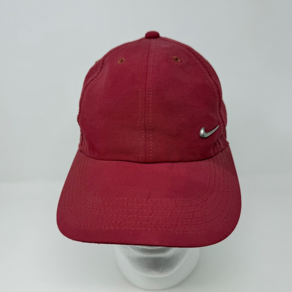 Nike Heritage86 Adjustable Hat Red Metallic Swoosh Cap 405043-618 One Size Mens